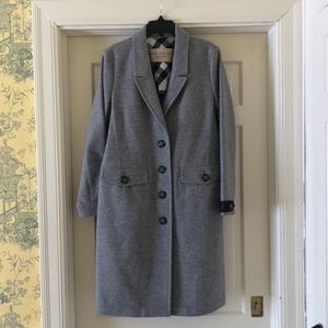 Burberry Brit button down coat in gorgeous gray